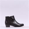 Regarde Le Ciel Side Zip Fold Cuff Boot - Brown Leather